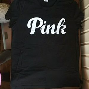 Black with white PINK t-shirt LRG